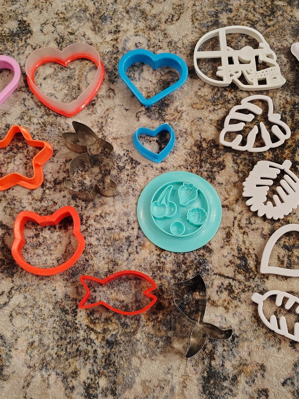 Assorted Cookie Cutter Set - Multicolor Hearts, Fish, Cat & More
